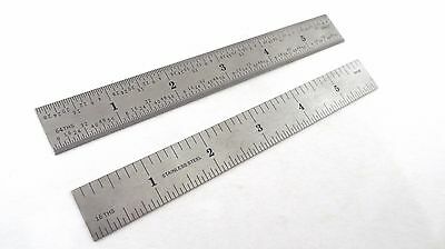 Taytools  6" Machinist Ruler / Rule Scale 4r (1/8, 1/16, 1/32, 1/64) Stainless